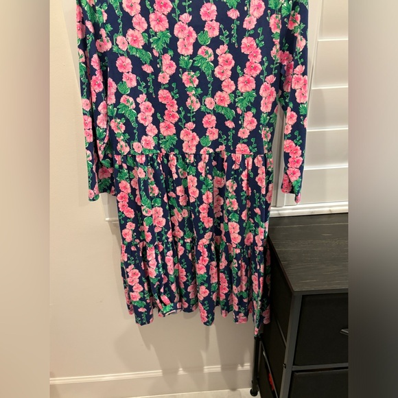 Lilly Pulitzer Geanna Dress in Oyster Bay Navy Devine Size Medium - Picture 13 of 13